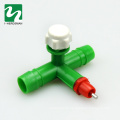 Poultry three-cross Drinker Nipples Rabbit Caged Automatic Nipple Drinker Green Drinking Equipment Waterer Drinkers